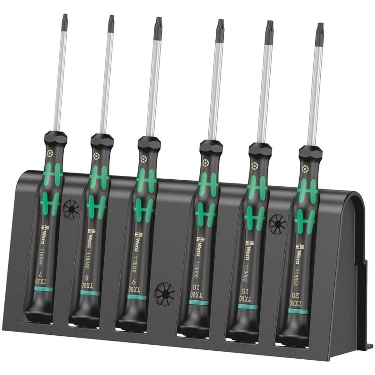 Wera 2067/6 elektronik TORX ® BO skruetrækkersæt + rack