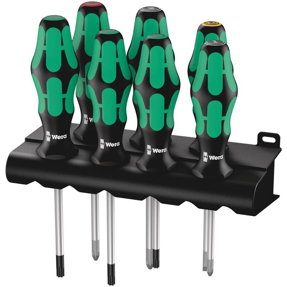 Wera 335/350/367/7 Rack skruetrækkersæt Kraftform Plus Lasertip + rack