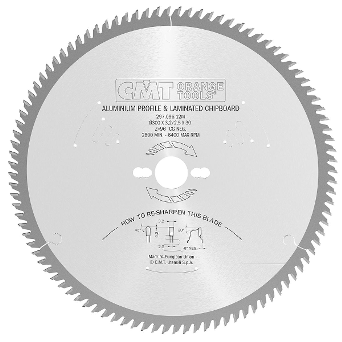 CMT Klinge 190x2,8x30 Z64 NE NEG