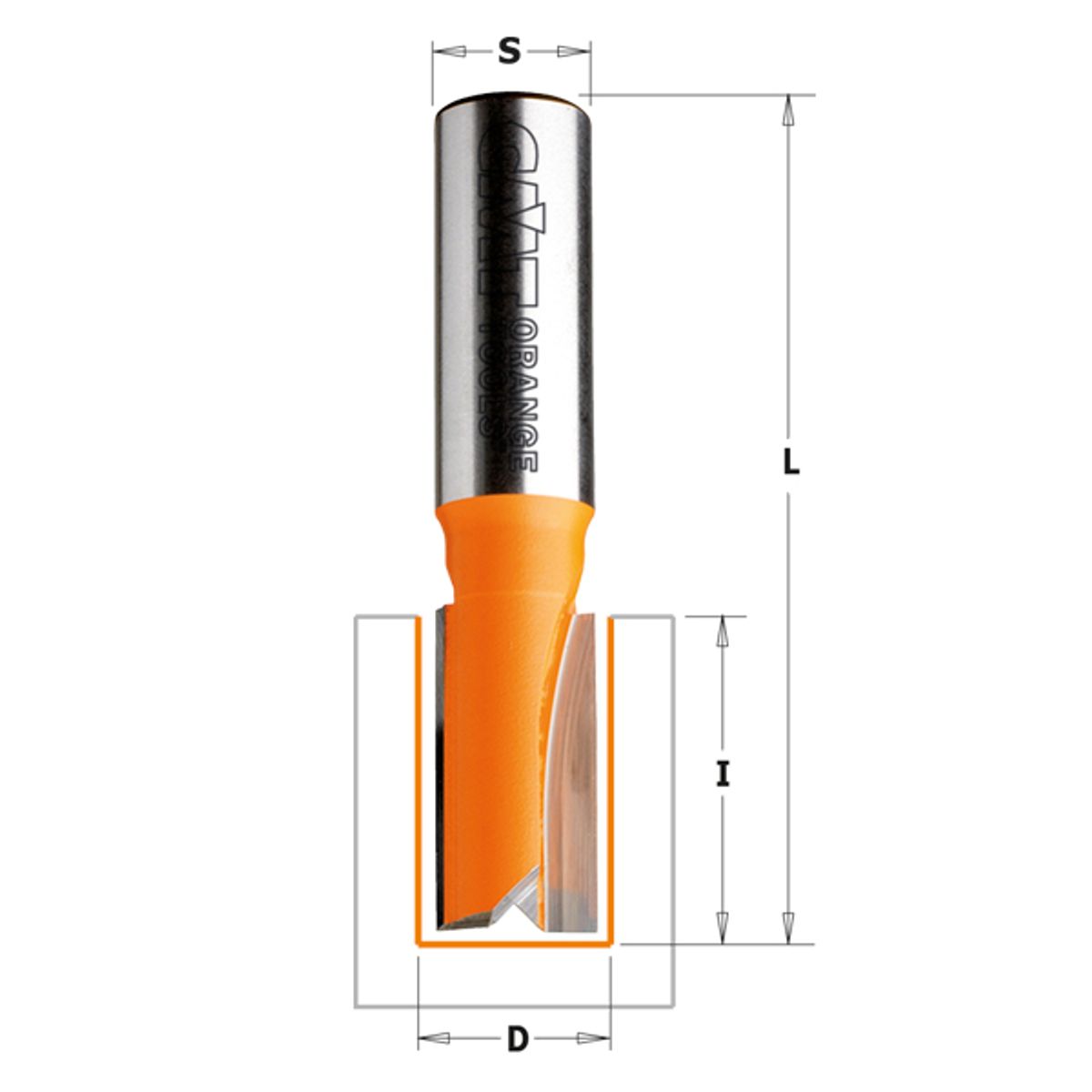 CMT Overfræsebor HM 3x 8/45 K6