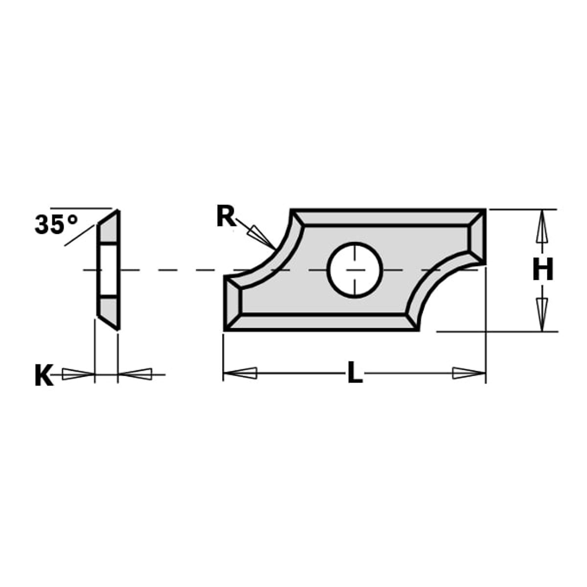 CMT Radieplatte 24x12x1,5 R8 CMT