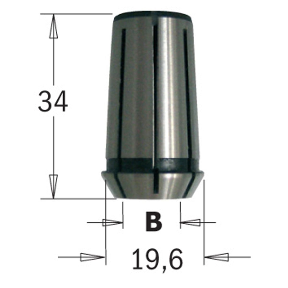 CMT Spændebøsning CMT 1E/2E 6 mm