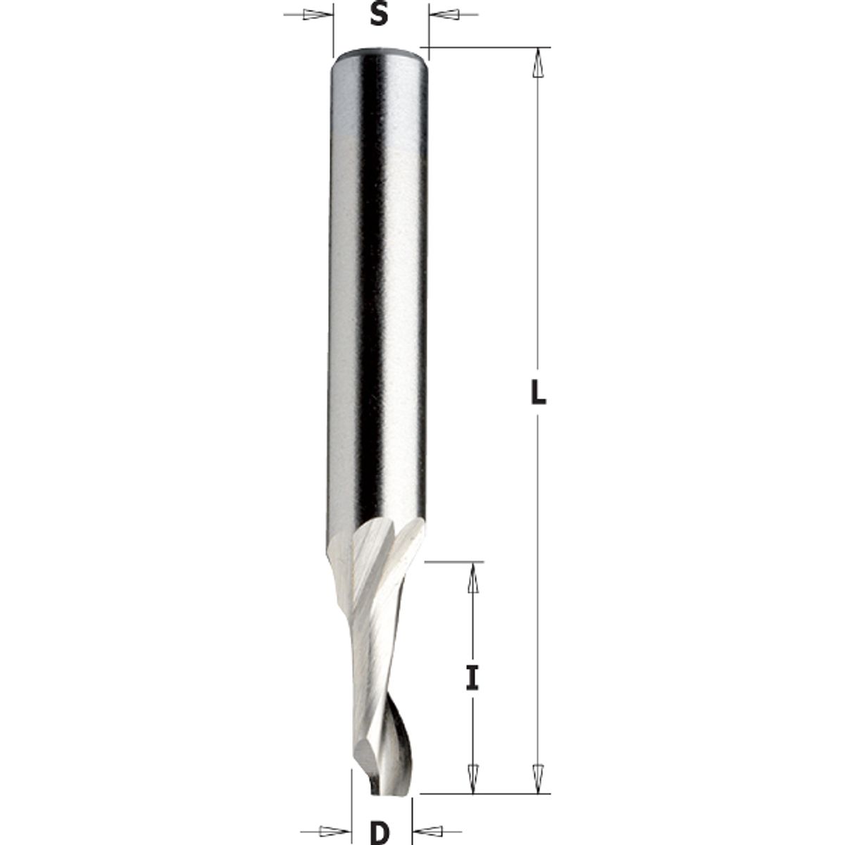 CMT Alufræser HSS 10x 14/80 Z1 K8