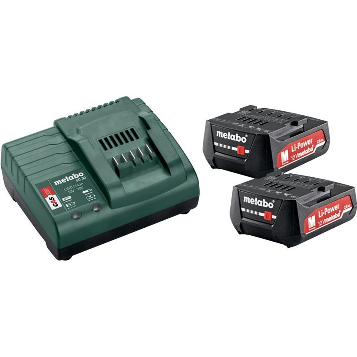 Metabo Batteri Basic-Set 12 2 x 2,0 AH