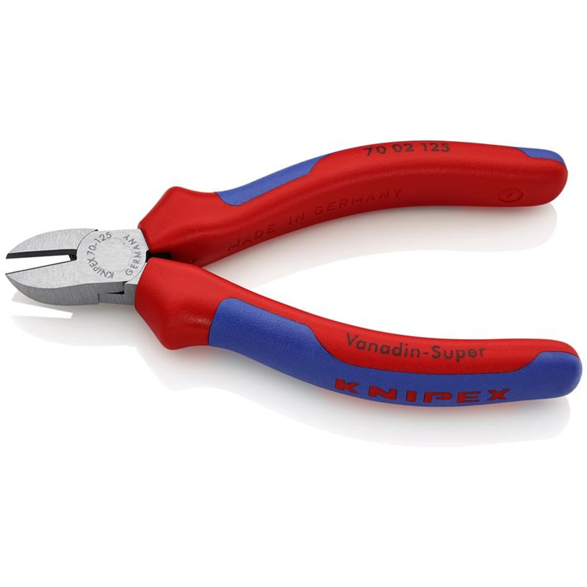 Knipex Skævbider sort atramenteret, med flerkomponent-håndtag 125 mm