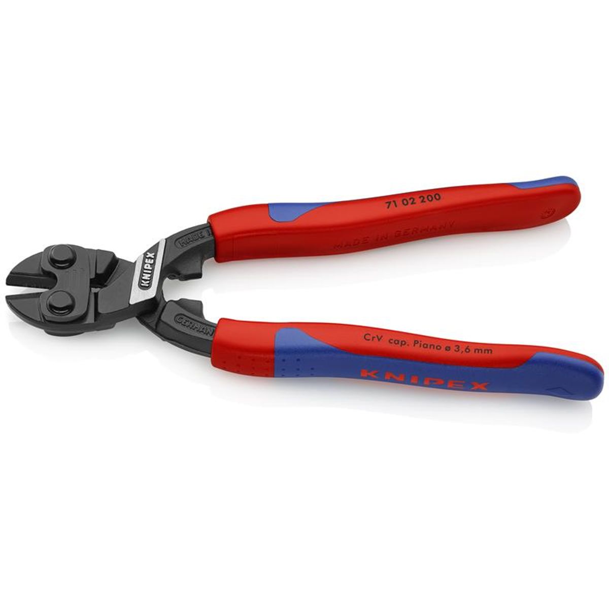 Knipex KNIPEX CoBolt ® Kompakt boltsaks sort atramenteret, med slanke flerkomponent-håndtag 200 mm