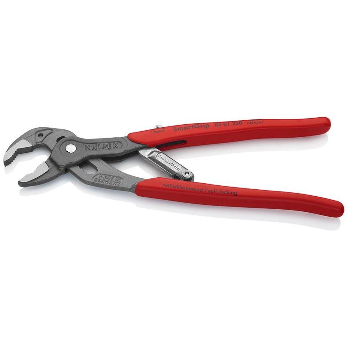 Knipex KNIPEX SmartGrip ® Vandpumpetang med automatisk indstilling grå atramenteret, betrukket med skridhæmmende kunststof 250 mm