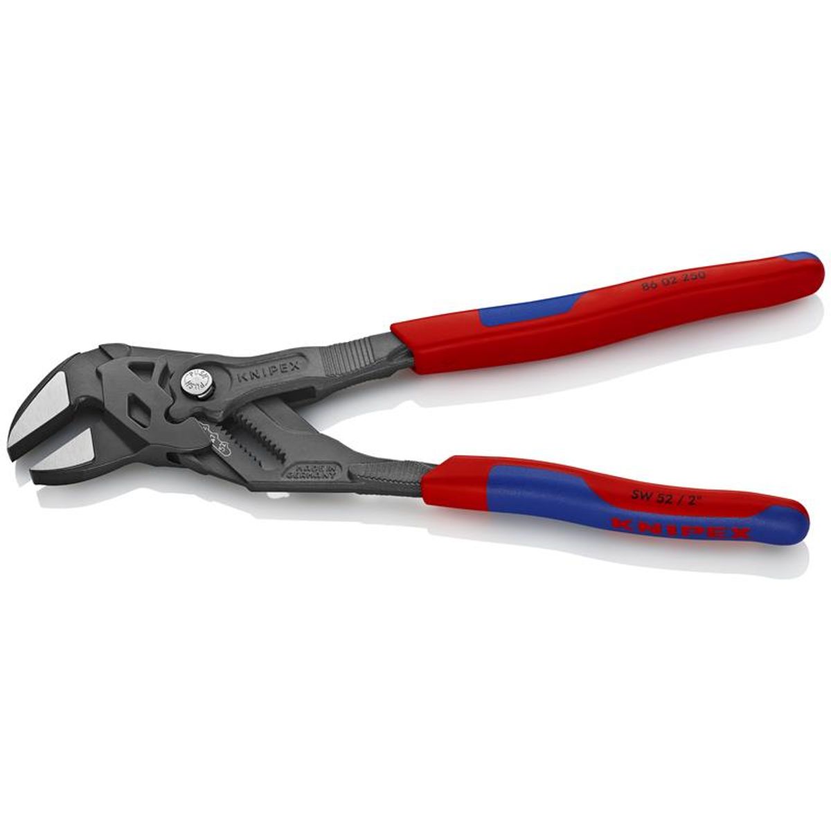 Knipex Tangnøgle tang og skruenøgle i ét værktøj sort atramenteret, med flerkomponent-håndtag 250 mm