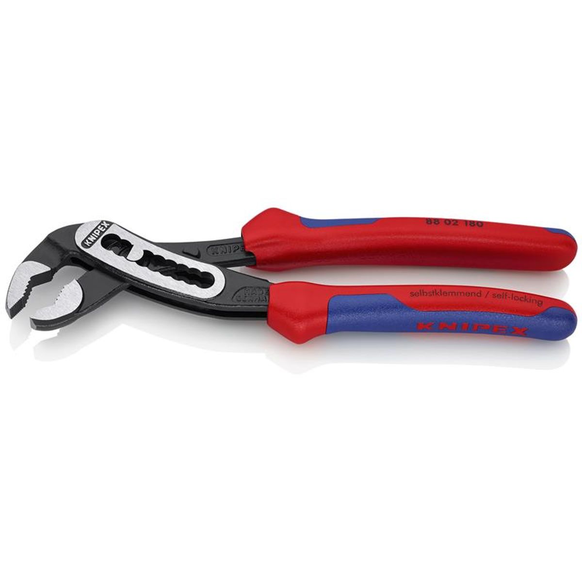 Knipex KNIPEX Alligator ® Vandpumpetang sort atramenteret, med flerkomponent-håndtag 180 mm