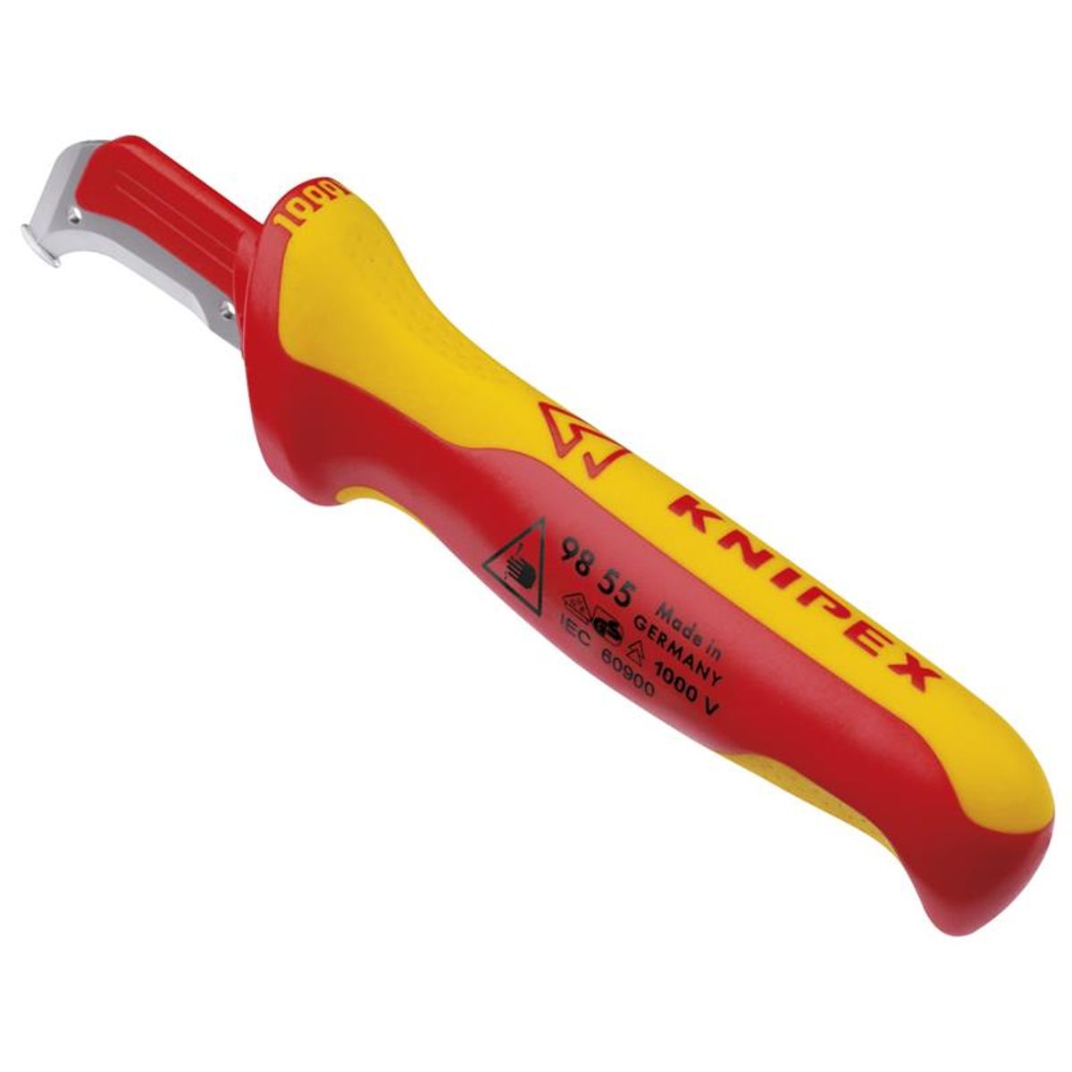 Knipex Afisoleringskniv med glidesko isolerende flerkomponent-greb, VDE-godkendt 180 mm