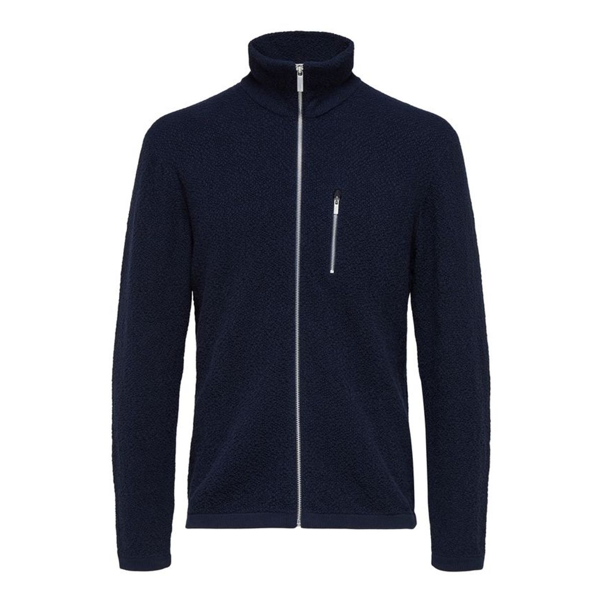 SLHJOSH LS KNIT ZIP CARDIGAN W