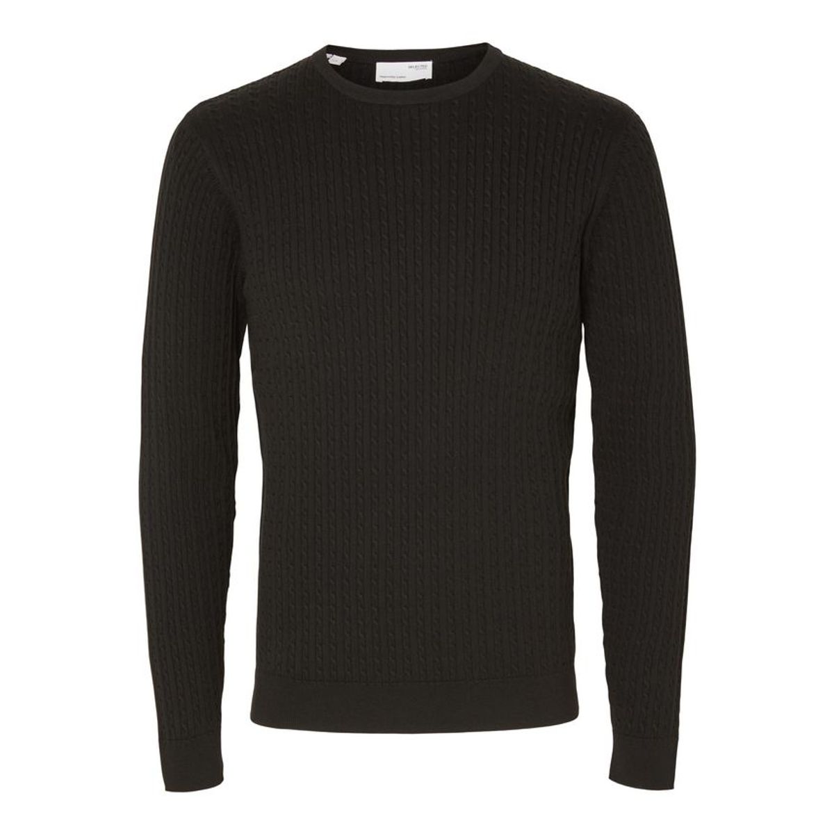 SLHBERG CABLE CREW NECK NOOS