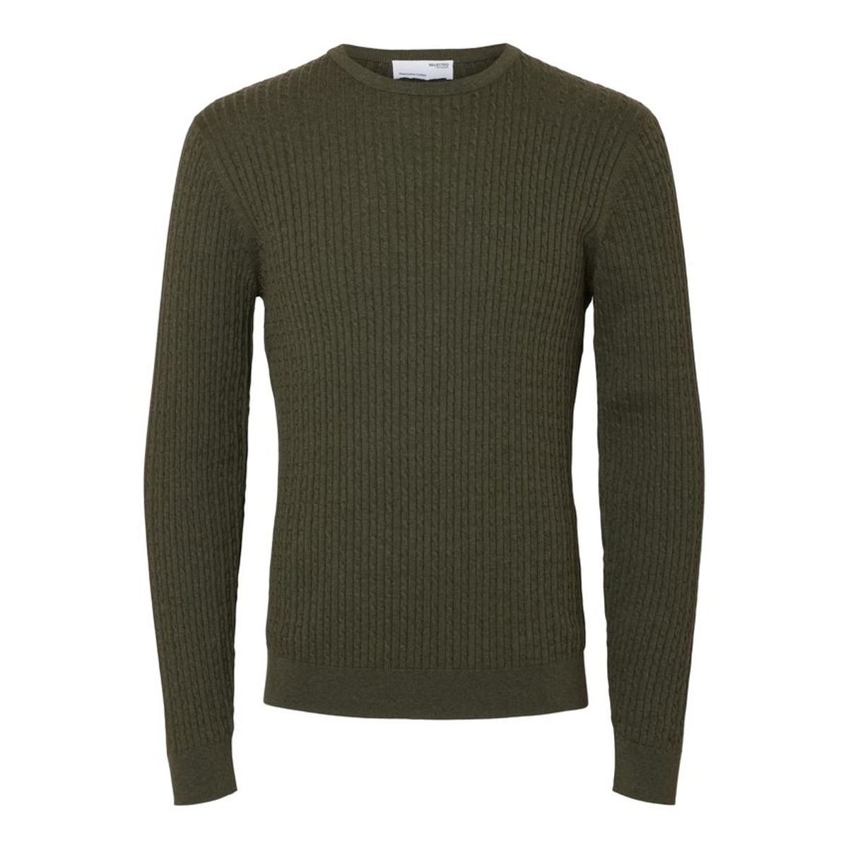 SLHBERG CABLE CREW NECK NOOS