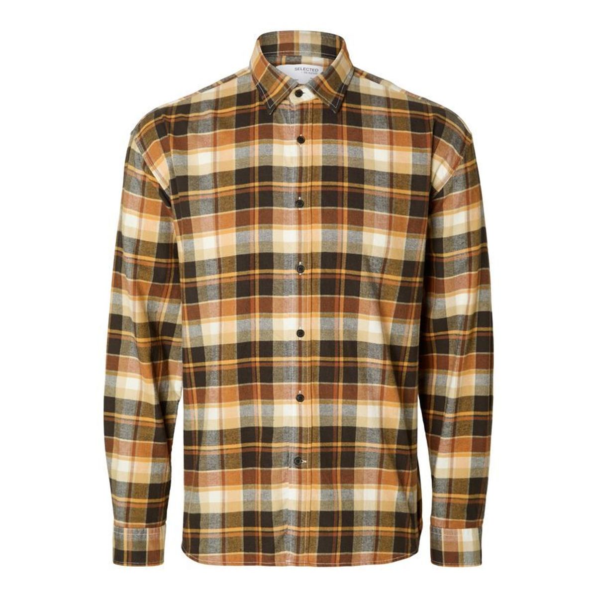 SLHREGOWEN-FLANNEL SHIRT LS CHECK W