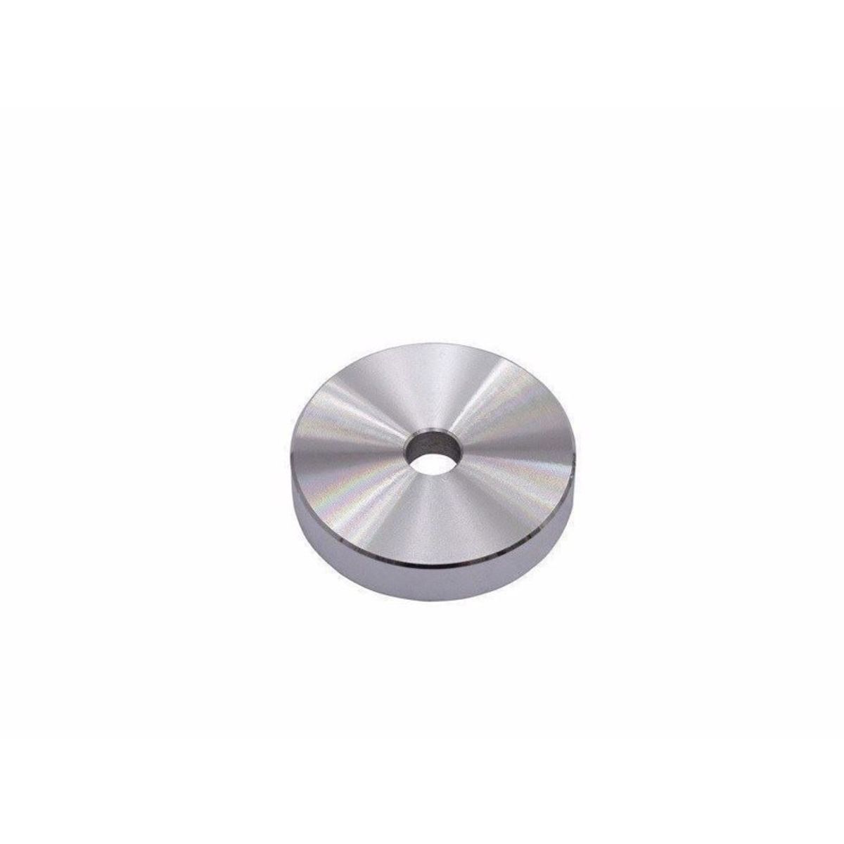 Vinyl single adapter. Aluminium