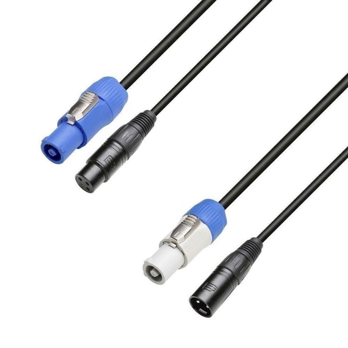 AH Power & DMX Cable Power Twist In & XLR female to Power Twist Out & XLR male 10m - 8101 PSDT 1000