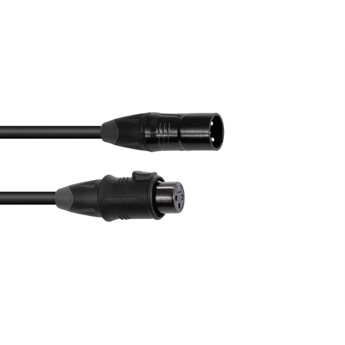 Udendørs DMX kabel. 3 pol XLR-XLR. 3 meter. IP65