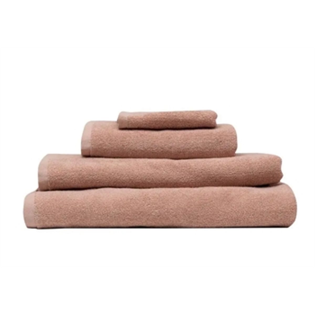 Håndklæde - 50x90 cm - Dus Rosa - 100% Økologisk bomuld - Frotte håndklæde fra Høie