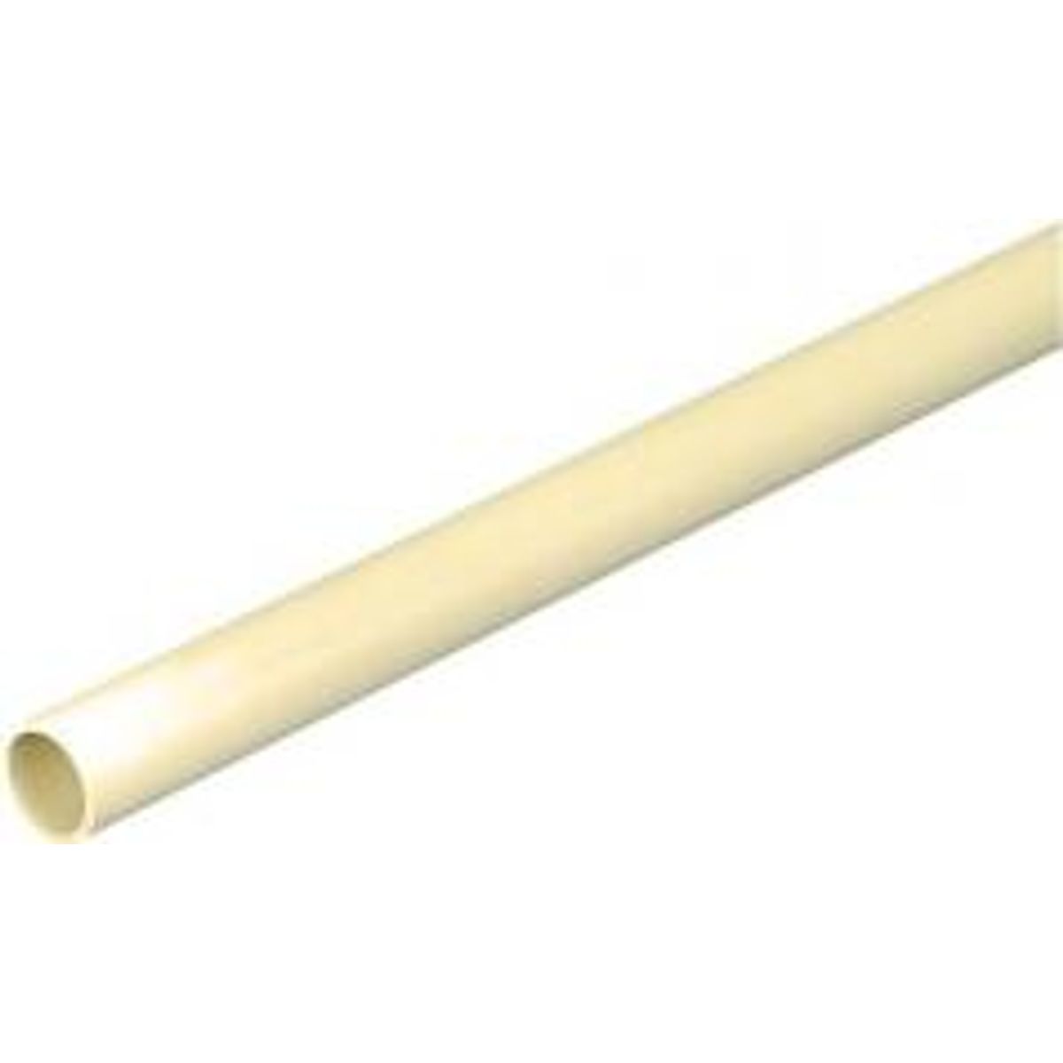 PLASTRØR STIVE 40MM (1 1/2") PVC GUL/HVID