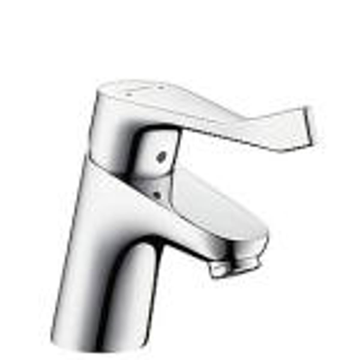 Hansgrohe Focus1-grebs Care håndvaskarmatur 70 med ekstra langt greb, med løft-op ventil