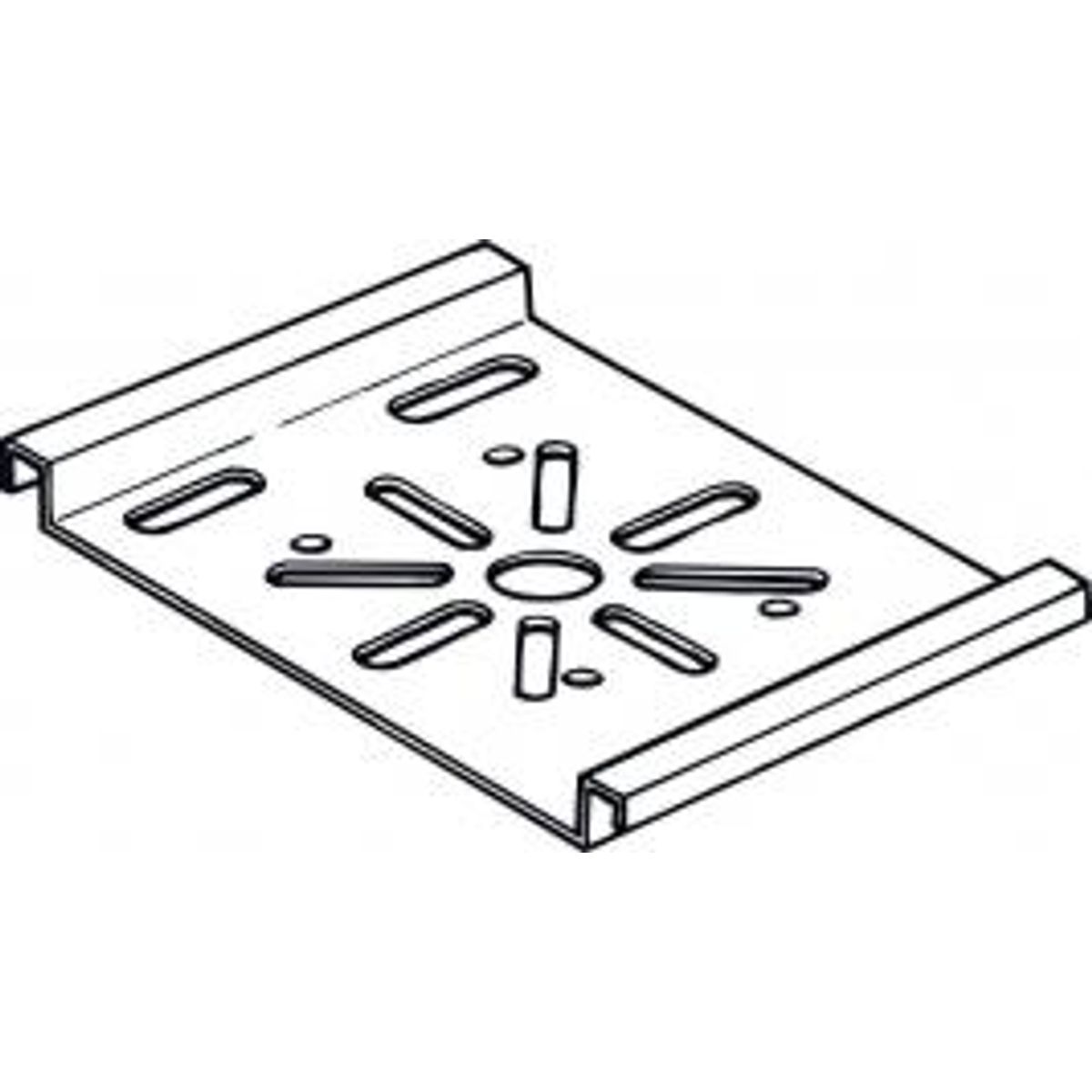 Montageplade Horisontal Glo-4 Galv.