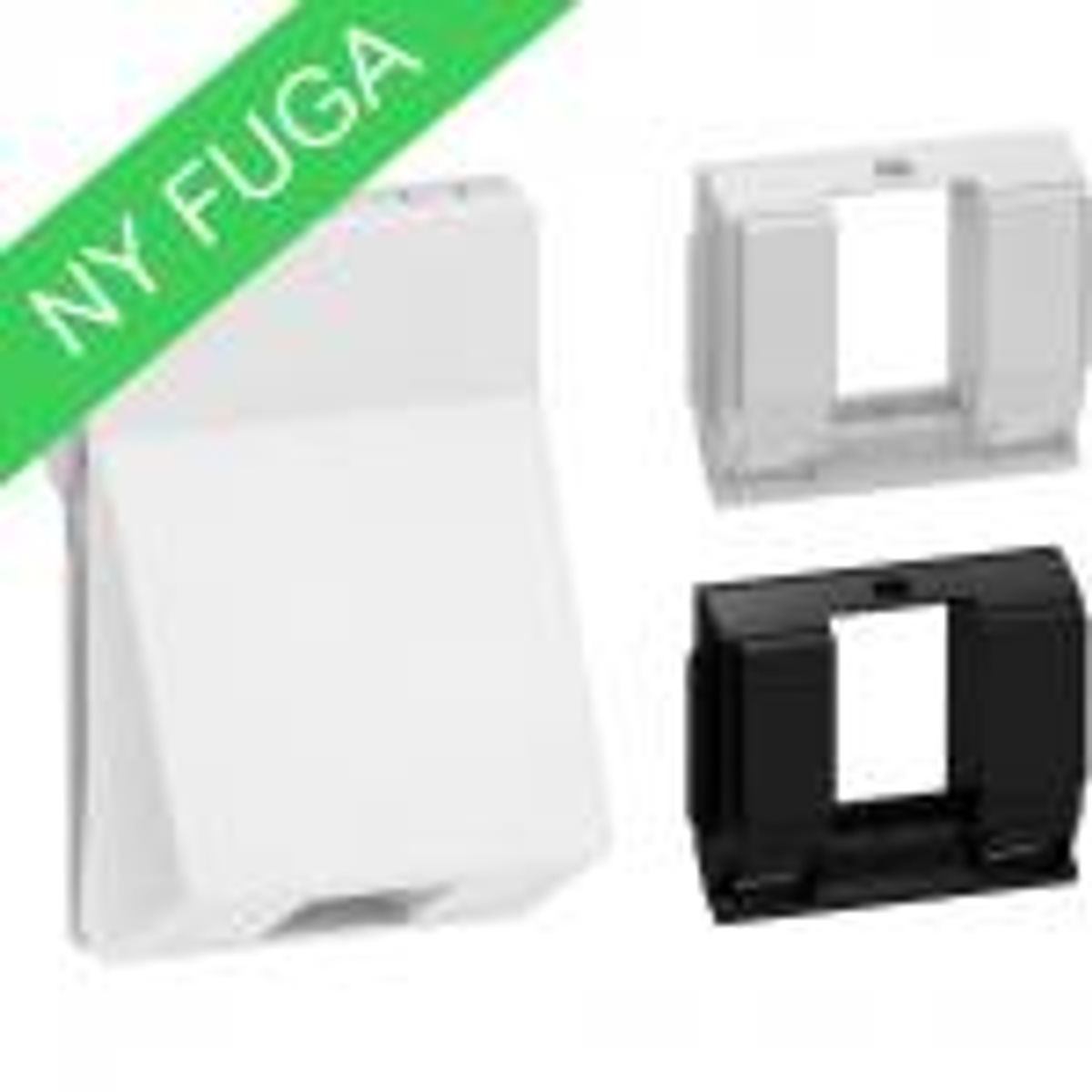 LK FUGA ® Dataudtag skrå 1,5 modul hvid f/1XKeystone konnektorer