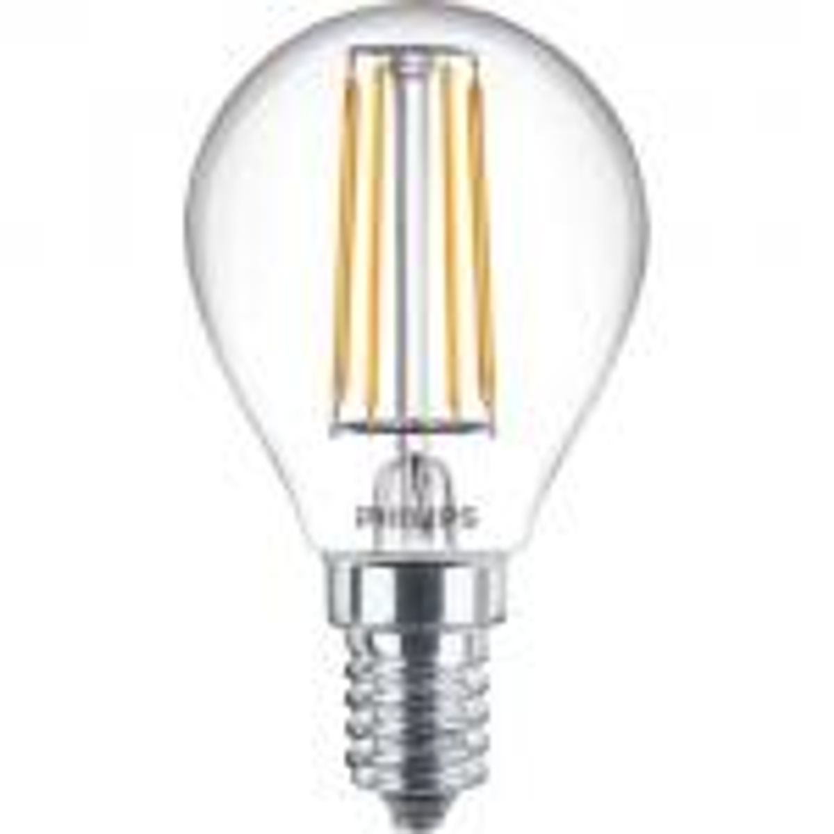 Philips LED Filament Krone 2W 827 E14 ikke dæmpbar klar (A++) (2w=25W)