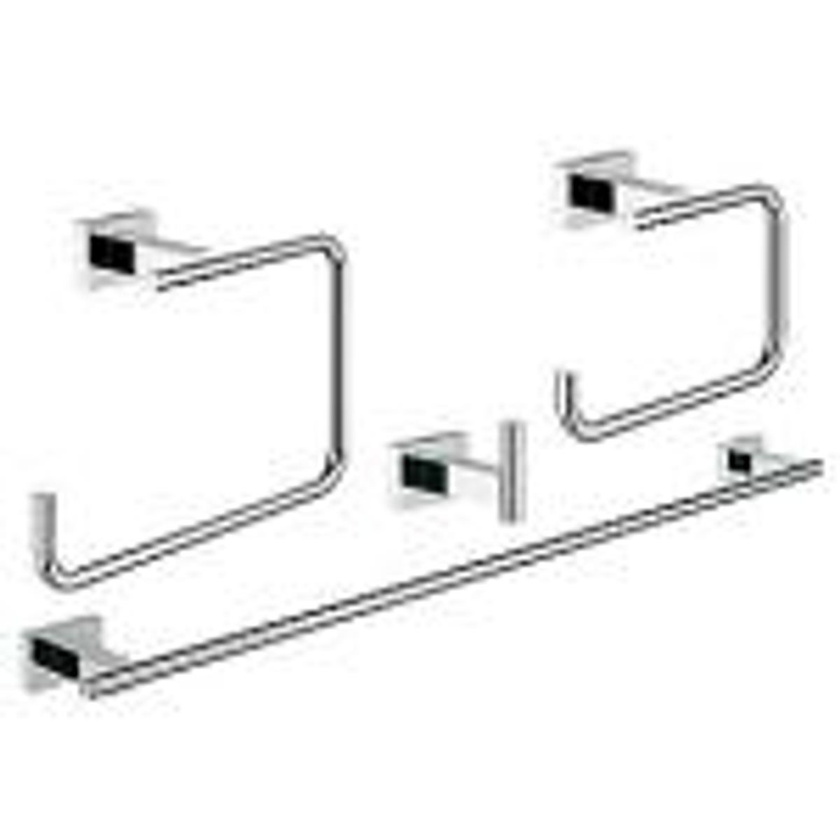 GROHE Essentials Cube tilbehørssæt 4-in-1 - Krom