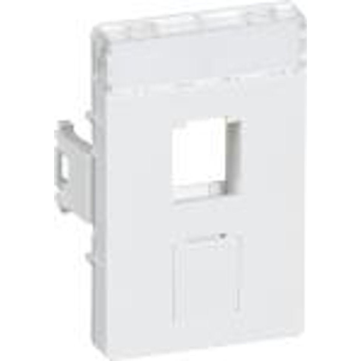 LK CLIC'LINE Dataudtag for 2x Keystone RJ45, 1 modul, hvid, 109Y6693