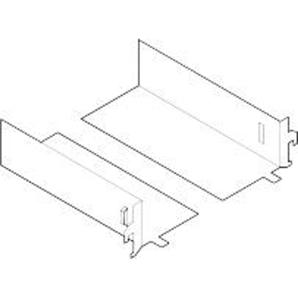 19" STØTTEBESLAG HYLDE 2HE 14CM