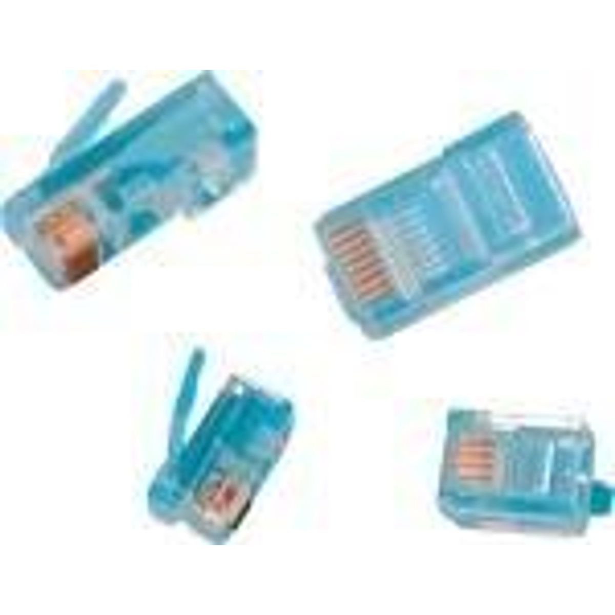 Rj45 Utp 8p8c, F/stiv Rund Ledn