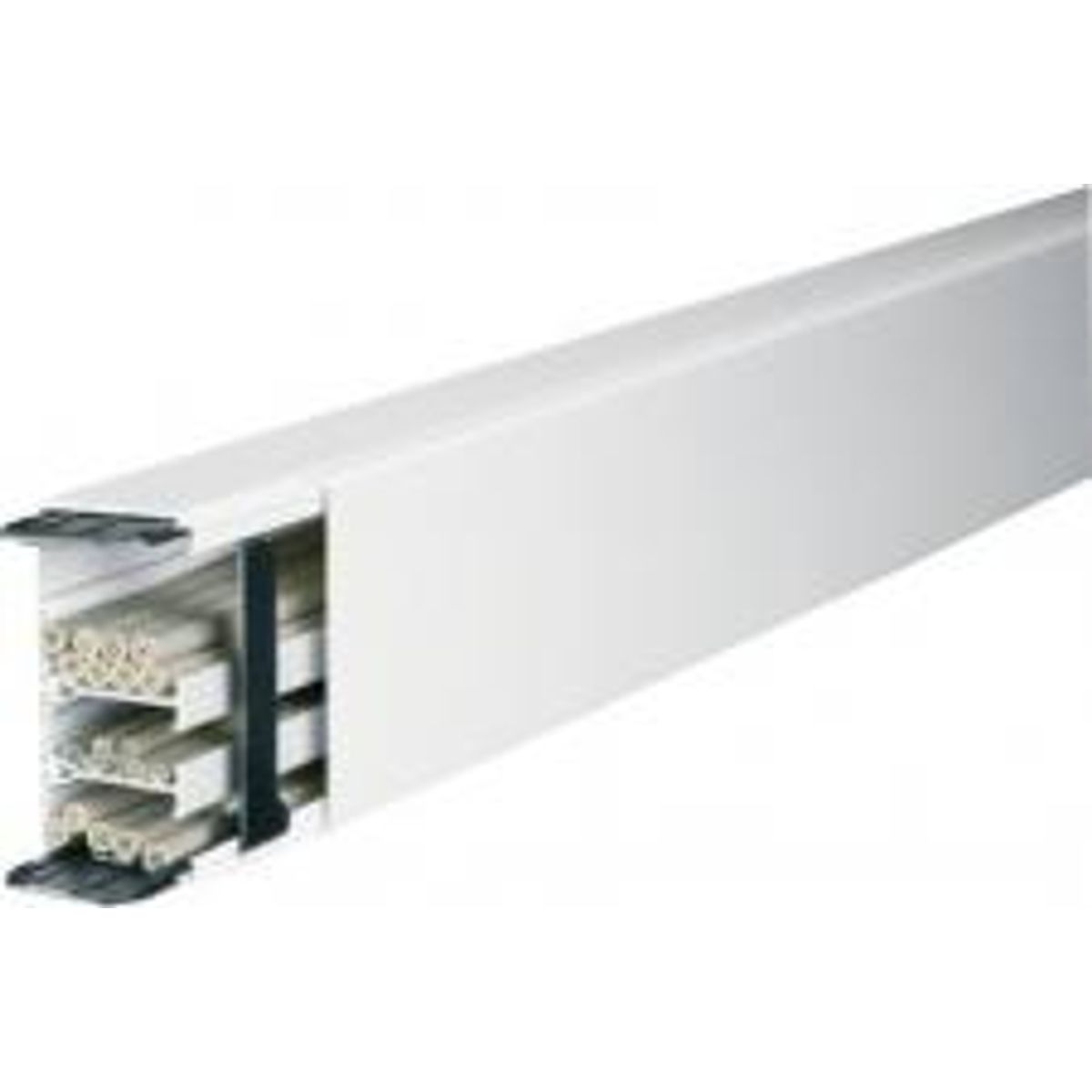 Kabelkanal Lf40091 Perlehvid M/delespor, 40x90mm