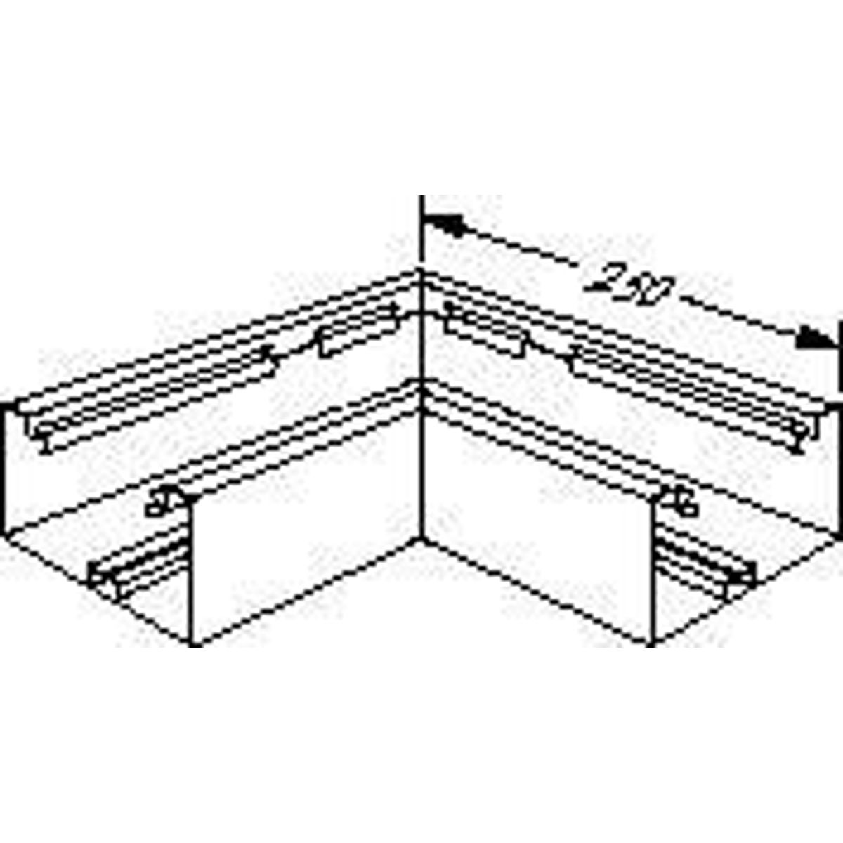 Fladvinkel F/br70170 Perlehvid L9105