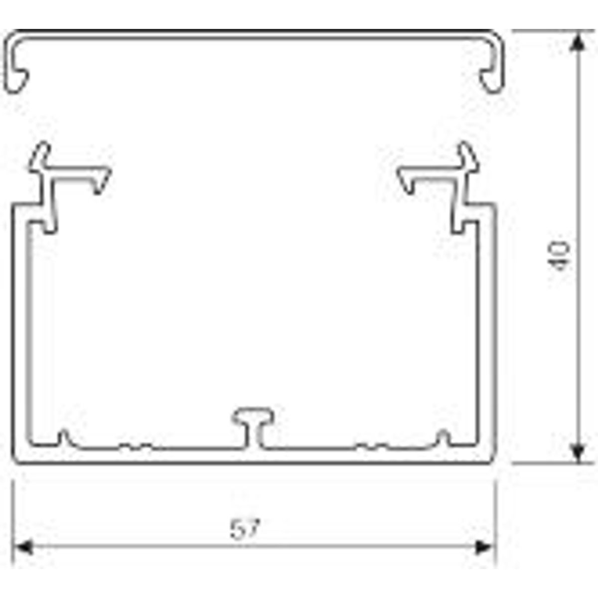 KABELKANAL LF40060 PERLEGRÅ, 40X60MM