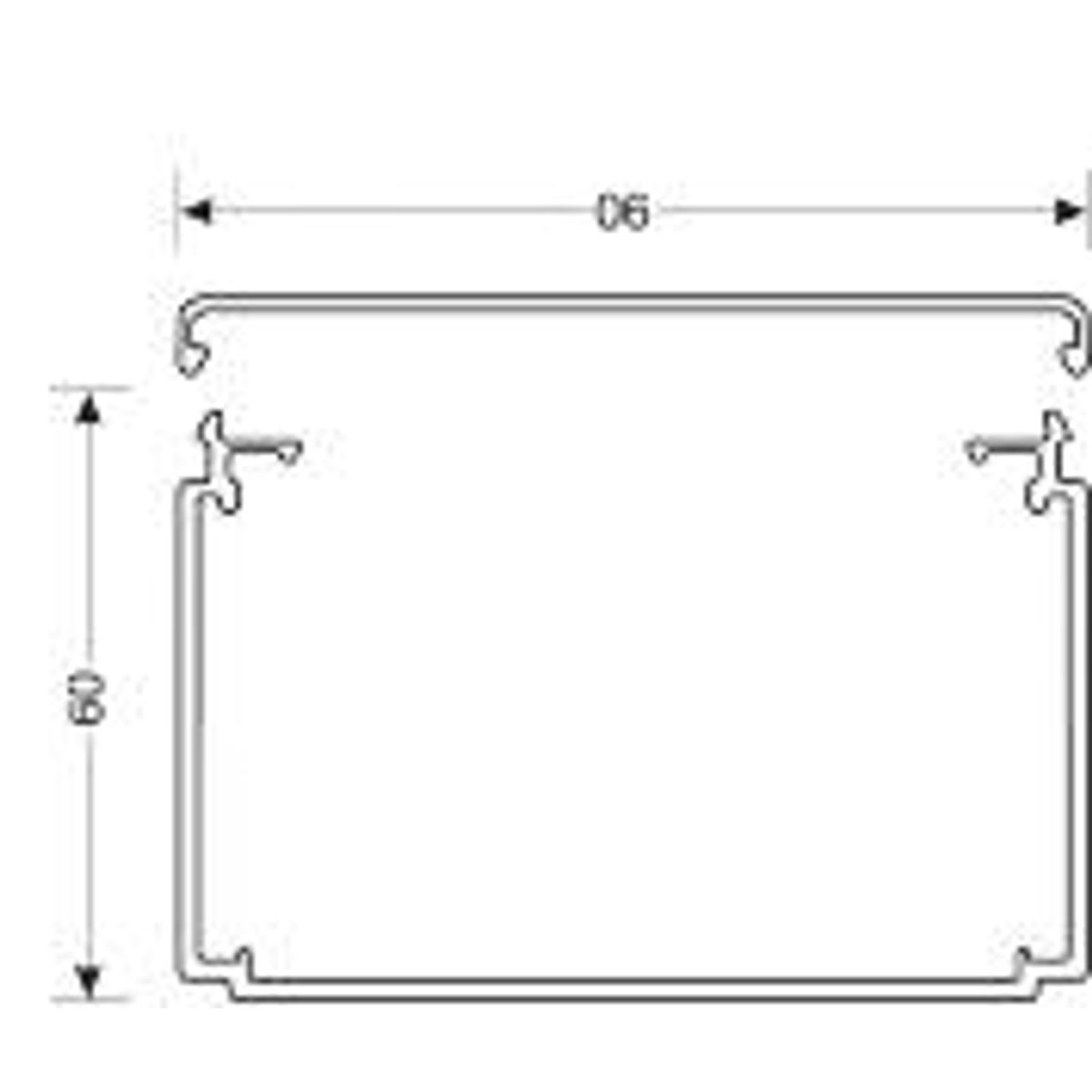 KABELKANAL LF60060 PERLEGRÅ, 60X90MM