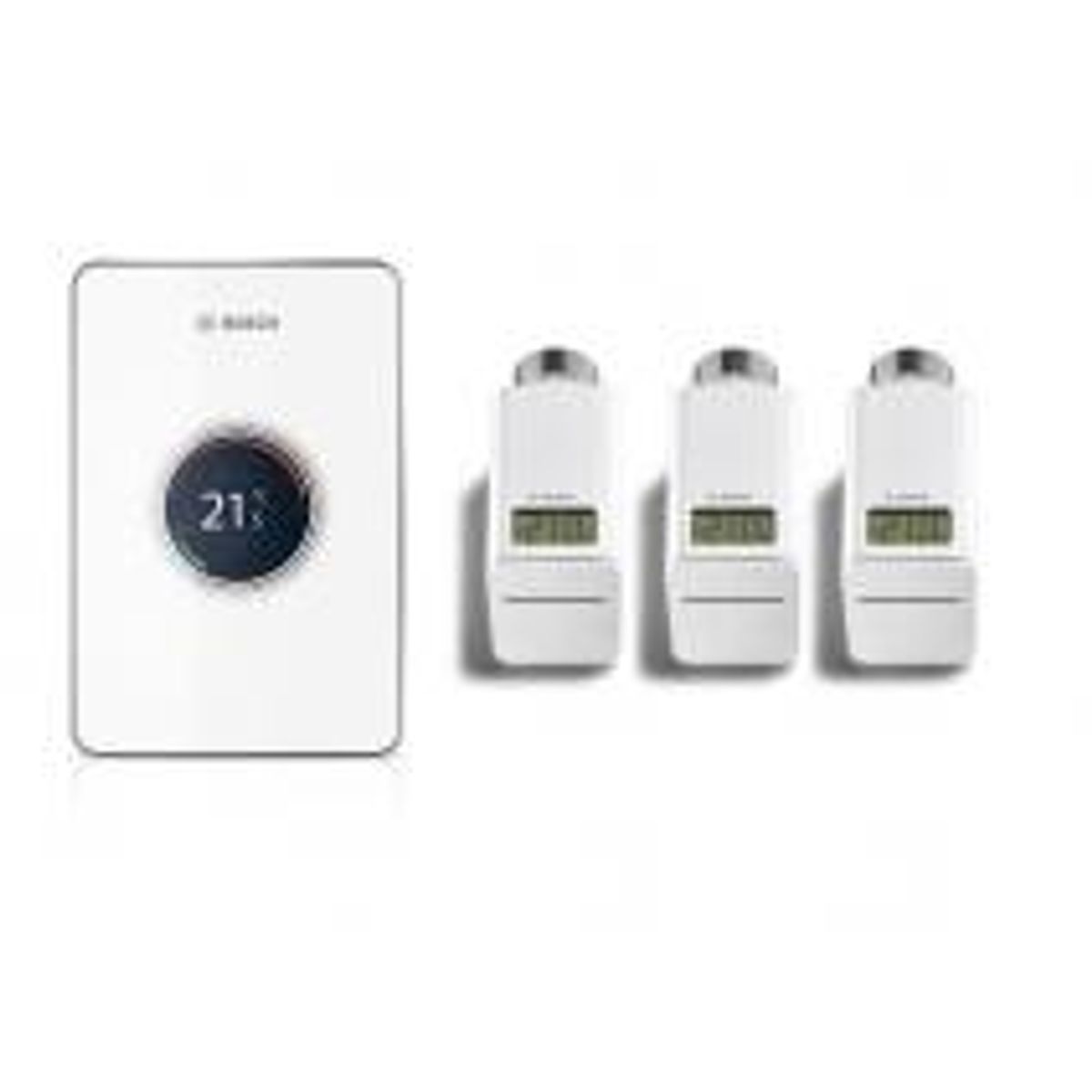 Bosch EasyControl CT200 - sæt 1 smart styring og 3 smart radiatortermostater - hvid