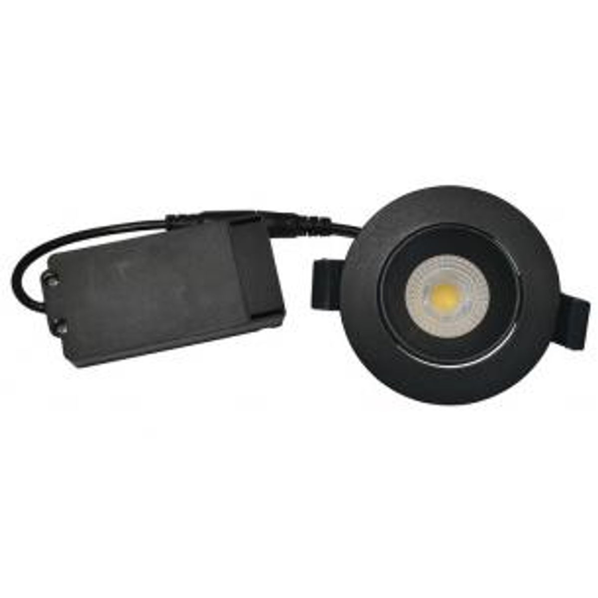 Nordtronic - Velia Low Profile LED 5W 2700K (310 lumen) Cri>95, ø85mm, mat sort