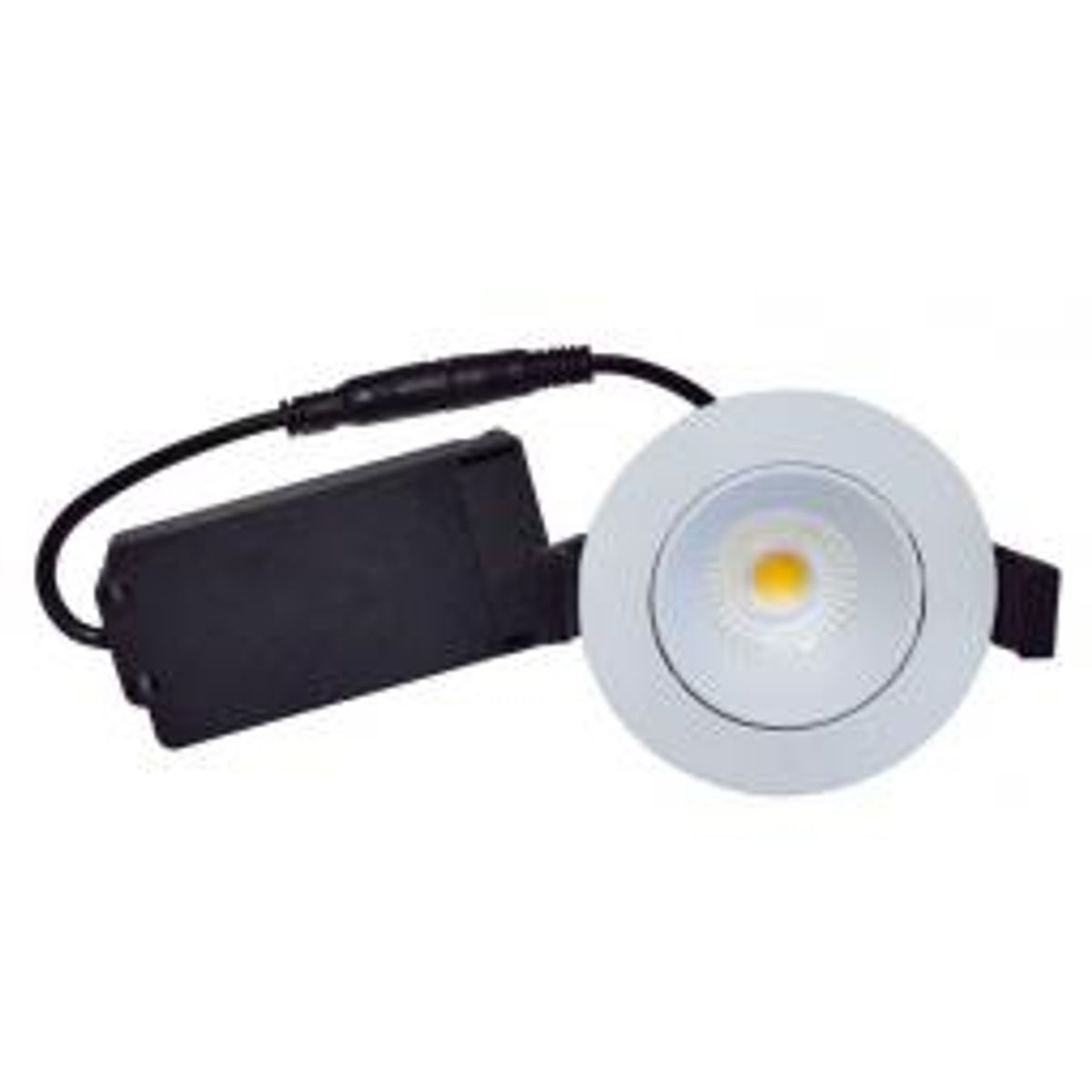 Nordtronic - Velia Low Profile LED 5W 3000K (320 lumen) Cri>95, ø85mm, mat hvid