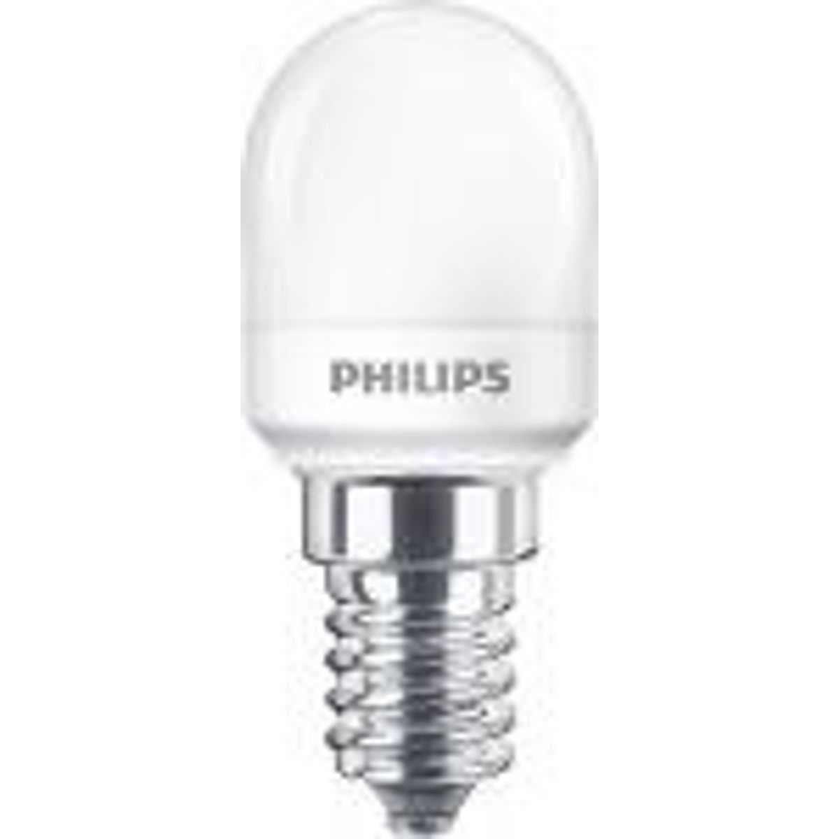 Philips LED køleskabspære 1,7W/827, (150 lumen) E14, 25x59mm, ikke dæmpbar (=15w)