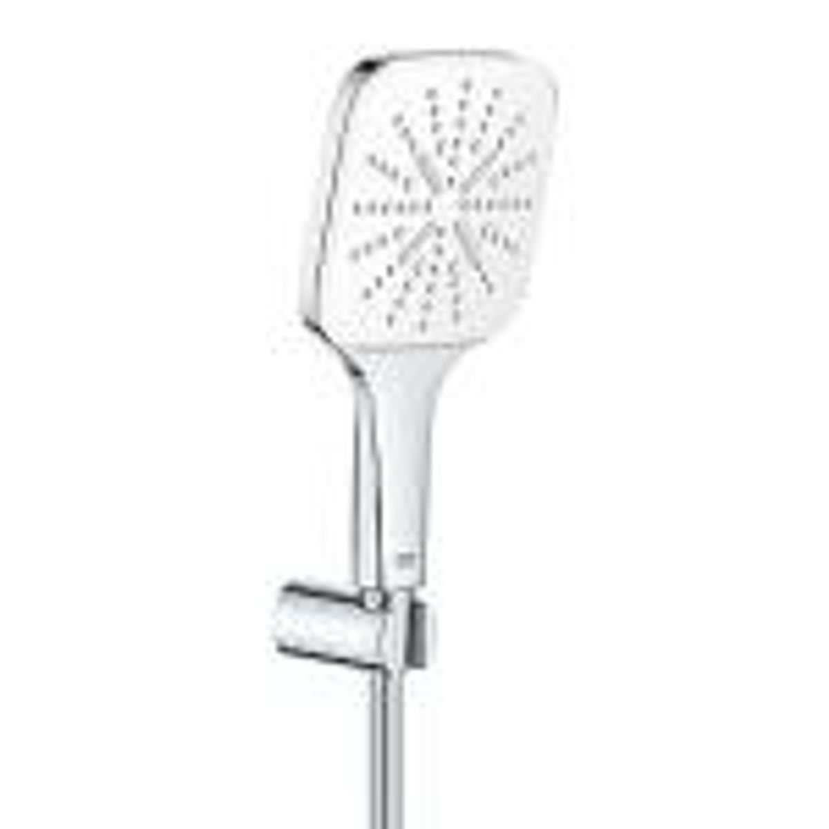 GROHE Rainshower SmartActive CUBE håndbrusersæt med håndbruser, vægholder, Silverflex bruserslange 1.500mm