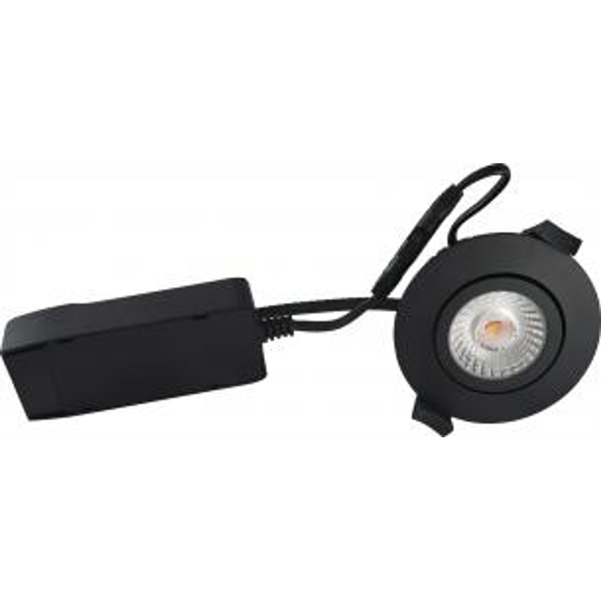 Nordtronic Low Profile ECO ø87mm 6w 2700K >Ra90 (420 lumen) IP54, mat sort (Erstatter 3509)