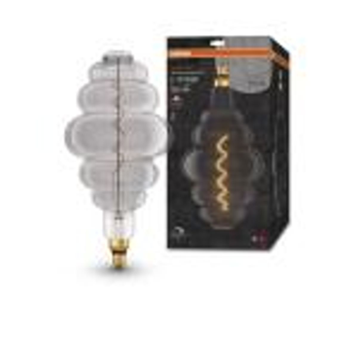 Osram vintage 1906 led nest smoke spiral filament ultra tynd 100lm 4,8w/818 (10w) e27 dæmpbar