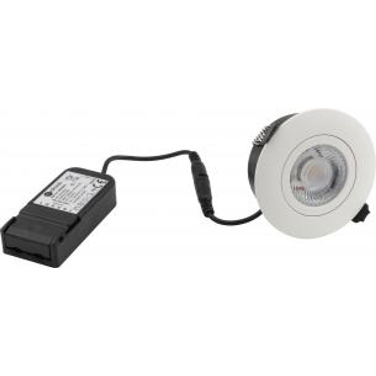 Nordtronic - Low Profile Flexible G2, 5w 2700K (410 lumen), ø97mm, Hul: 83mm, mat hvid, inde/udendørs