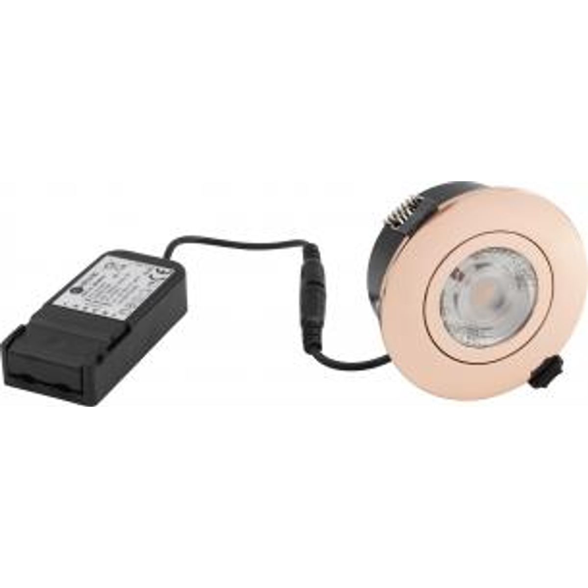 Nordtronic - Low Profile Flexible G2, 5w 2700K (410 lumen), ø97mm, Hul: 83mm, kobber, indendørs