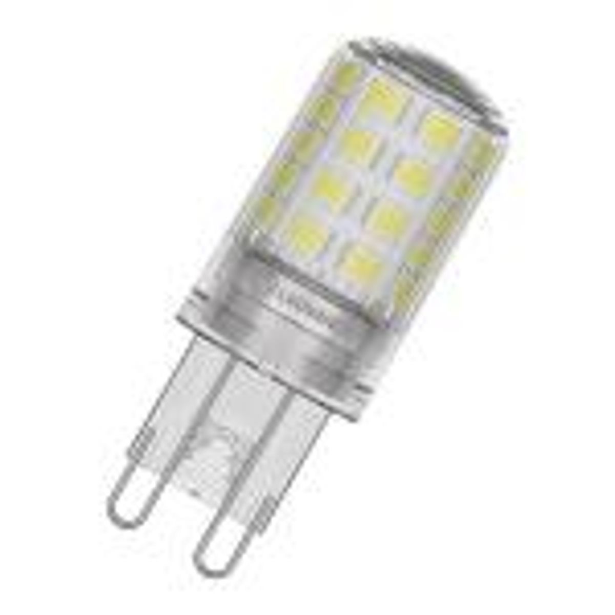 LEDVANCE G9 LED PIN klar, 4,2W/827 - varm hvid, (470 lumen), ikke dæmpbar, (=40w), stiftpære