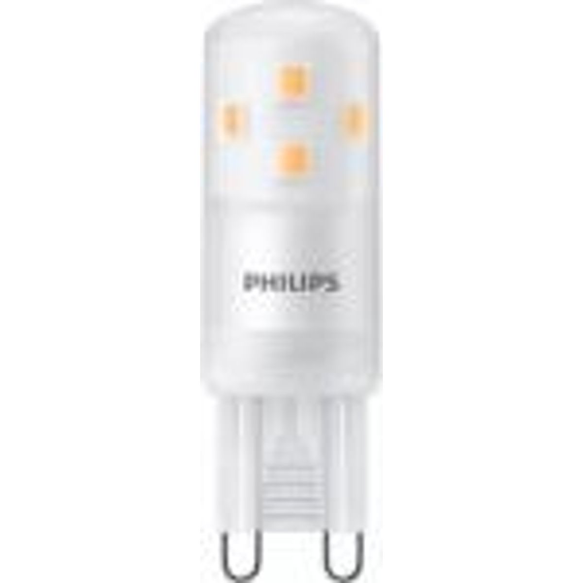 Philips CorePro LED Stiftspot, G9, 2,7W/827 - Varm hvid, (300 lumen), dæmpbar, (=25w)