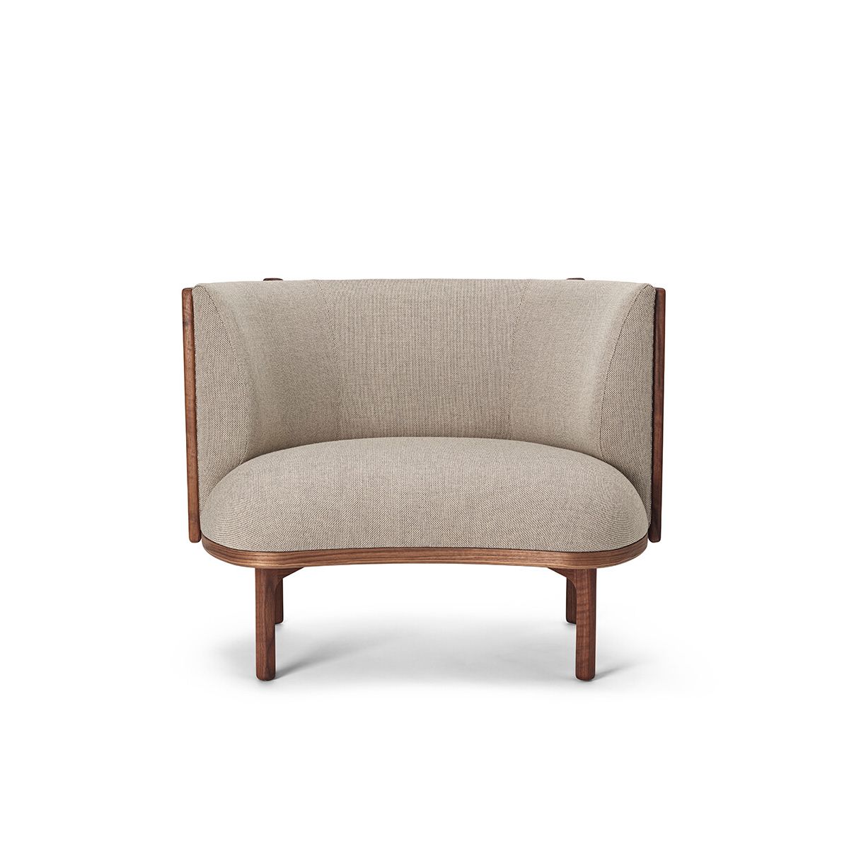 RF1904 Sideways Loungestol fra Carl Hansen & Søn (Olieret valnød / Re-wool 0218)