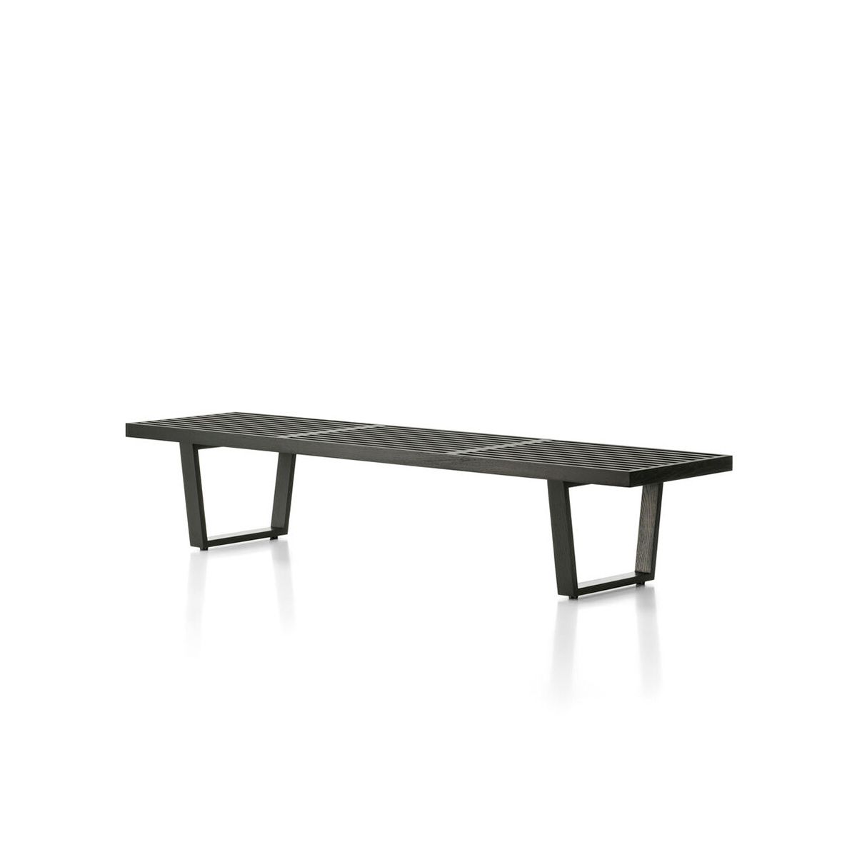 Nelson Bench, lang fra Vitra (Sortmalet ask)