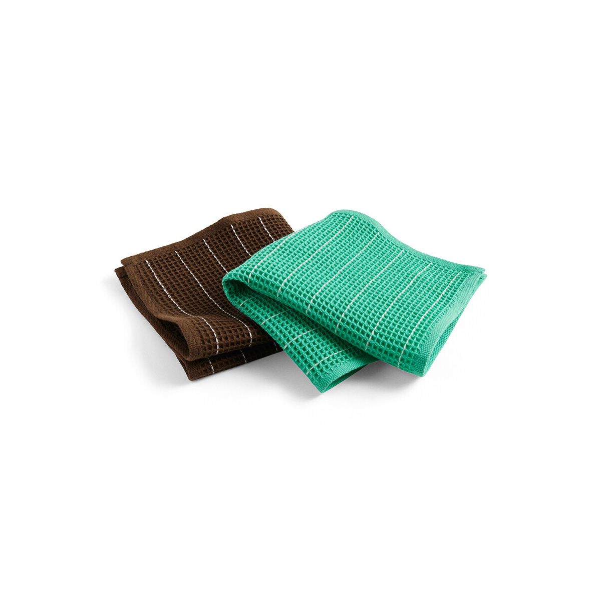 Canteen Dish Cloth, sæt á 2 stk. fra Hay (Chocolate / Emerald)