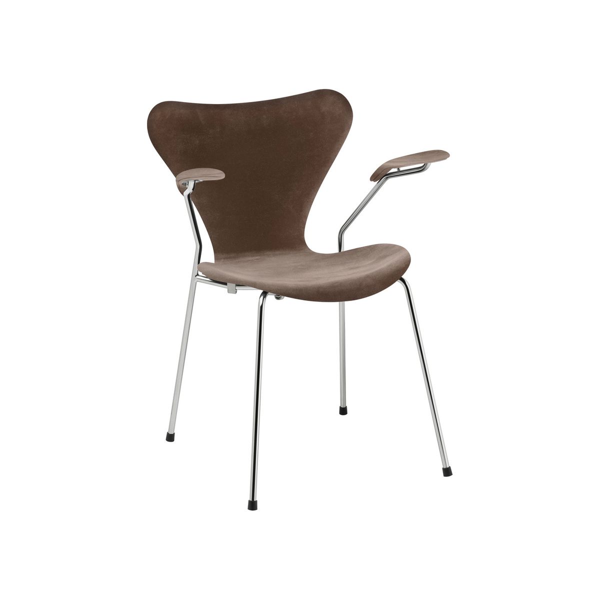 3207 Serie 7 Armstol af Arne Jacobsen (Fuldpolstret, Belfast (velour), Grey brown)